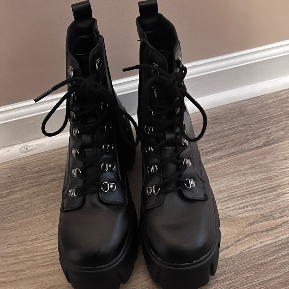 Black Combat Boots